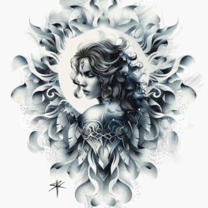 angel-of-love – tattoo design ideas free ai generated – kaleidoscope – for-shin – Gallery: angel-inkby-ai