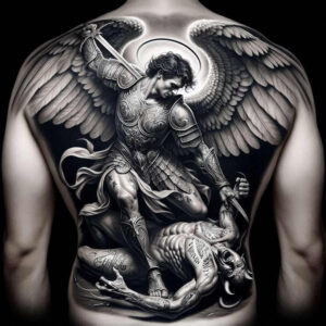 angel-of-mercy – tattoo design ideas free ai generated – neotraditional-subtle-tone – for-forearm – Gallery: angel-inkby-ai