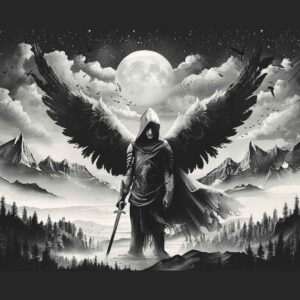 angel-of-peace – tattoo design ideas free ai generated – orderly – for-thigh – Gallery: angel-inkby-ai