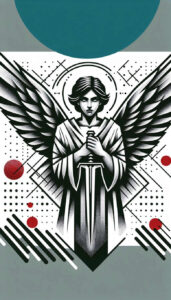 angel-of-protection – tattoo design ideas free ai generated – neotraditional-contrasting-colors – for-back-of-neck – Gallery: angel-inkby-ai