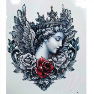 angel-of-purity – tattoo design ideas free ai generated – surrealism-psychological-depth – for-back – Gallery: angel-inkby-ai