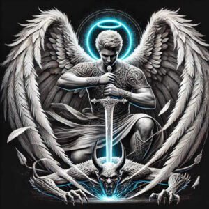 angels – tattoo design ideas free ai generated – ornamental-web – for-shoulder-blade – Gallery: angel-inkby-ai