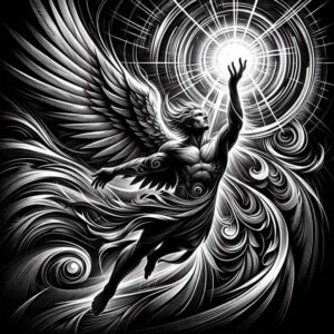angels – tattoo design ideas free ai generated – surrealism-illusionary – for-shoulder – Gallery: angel-inkby-ai