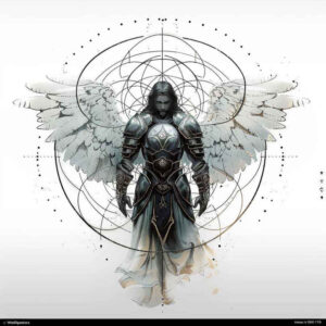 archangels – tattoo design ideas free ai generated – realism-lifelike-eyes – for-thigh – Gallery: angel-inkby-ai