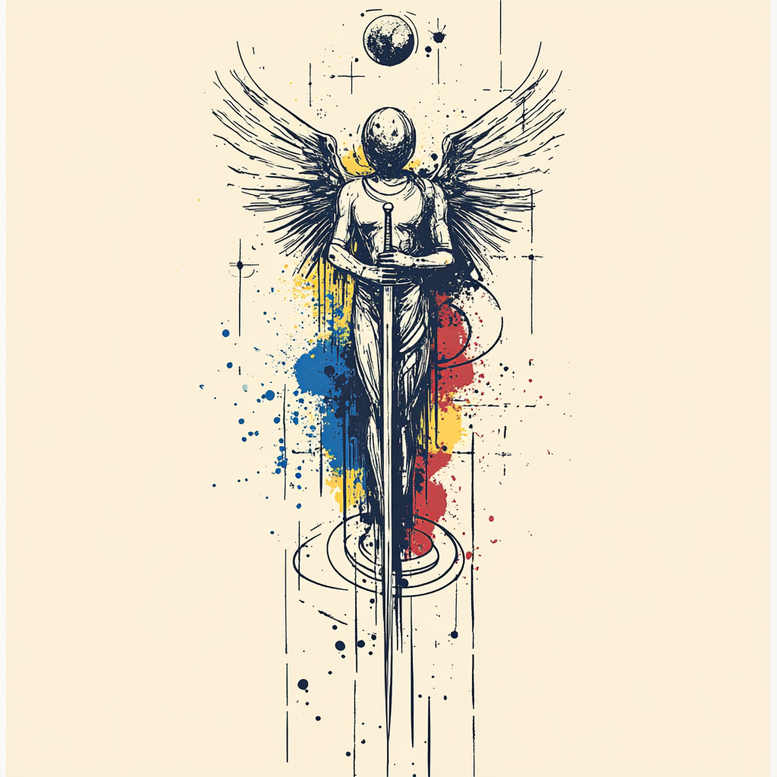 fallen-angel – tattoo design ideas free ai generated – realism-realistic-shadowing – for-foot – Gallery: angel-inkby-ai