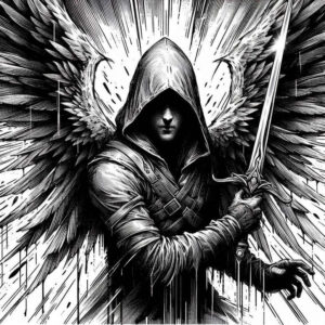 heavenly-angel – tattoo design ideas free ai generated – neotraditional-refined-detail – for-side – Gallery: angel-inkby-ai