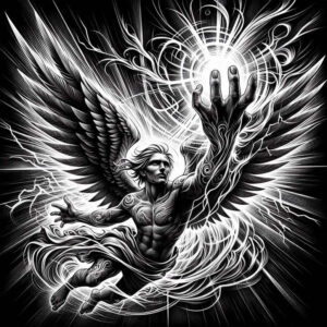 protective-guardian-angel – tattoo design ideas free ai generated – surrealism-impossible-forms – for-shoulder – Gallery: angel-inkby-ai