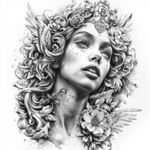 angel tattoo design ideas vivid hallucination angelic blessing for back