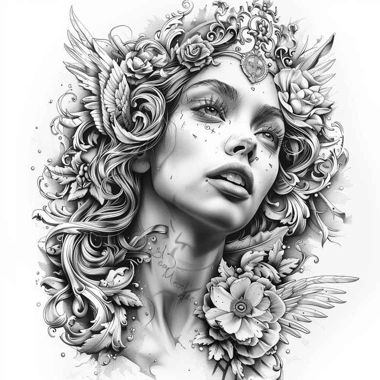 angel tattoo design ideas vivid hallucination angelic blessing for back