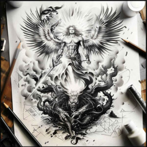 angel tattoo design ideas realistic angelic blessing for palm