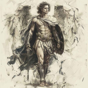 angel tattoo design ideas Surrealism symbolism angelic energy for behind ear