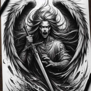 angel tattoo design ideas Realism portrait realism angelic energy for toe