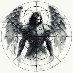 angel tattoo design ideas Surrealism surreal lighting angelic grace for abdomen