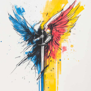 angel tattoo design ideas Surrealism juxtaposition angelic grace for nape