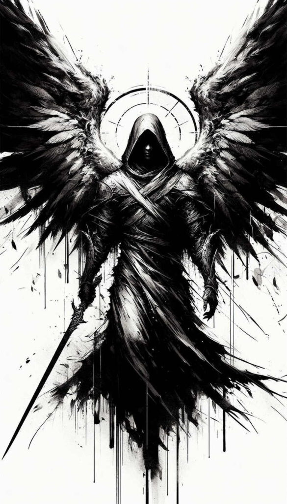 angel tattoo design ideas crisp lines angelic grace for shoulder