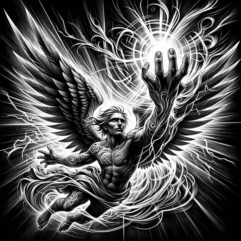 angel tattoo design ideas vintage influence angelic presence for calf
