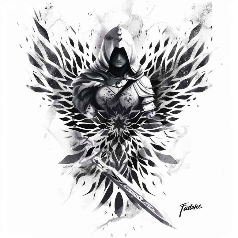 angel tattoo design ideas vivid hallucination angelic wings for upper arm