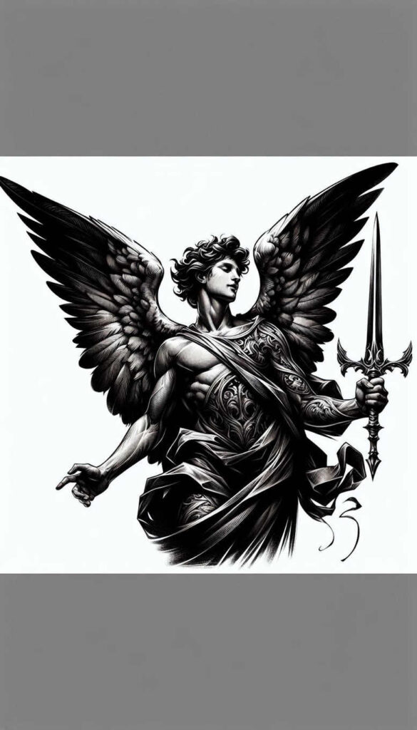 angel tattoo design ideas classic composition celestial for full back