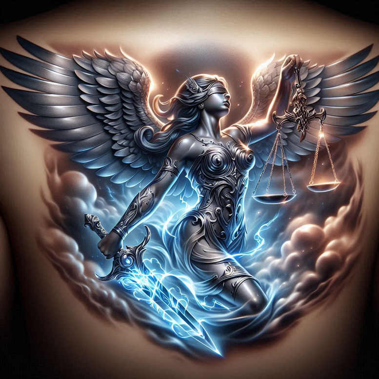 angel tattoo design ideas expressive color celestial grace for elbow