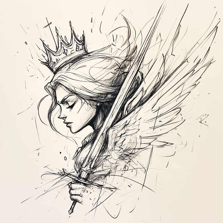 angel tattoo design ideas Realism depth realism celestial light for outer arm
