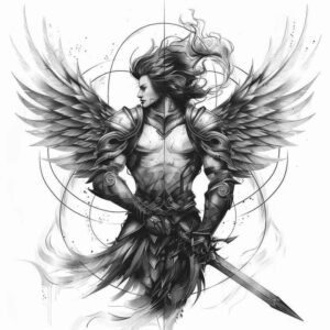 angel tattoo design ideas beyond reality celestial light for toe