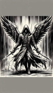 angel tattoo design ideas realistic texture celestial protector for ankle