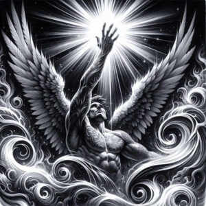 angel tattoo design ideas Realism hyper-realistic divine for inner arm