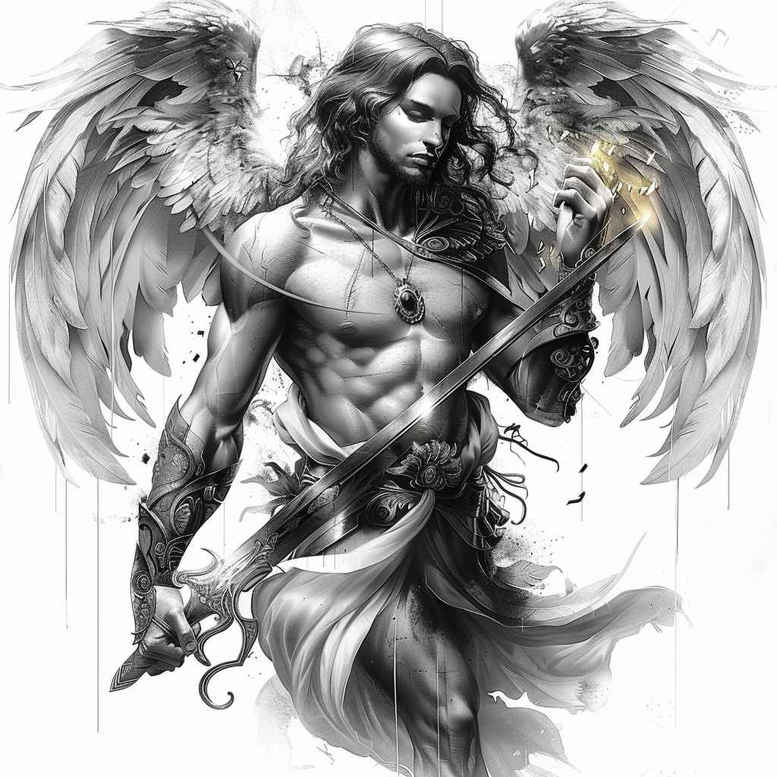 angel tattoo design ideas dream motifs divine protector for palm