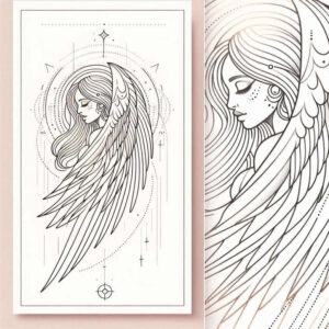 angel tattoo design ideas Realism natural contrast divine shield for foot