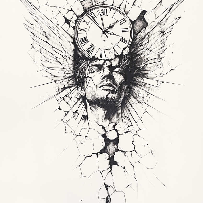 angel tattoo design ideas smooth complexion ethereal for lower thigh