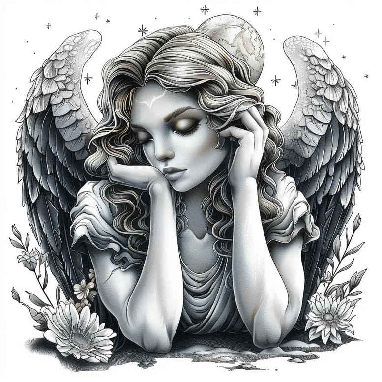 angel tattoo design ideas enigmatic aura ethereal grace for heel