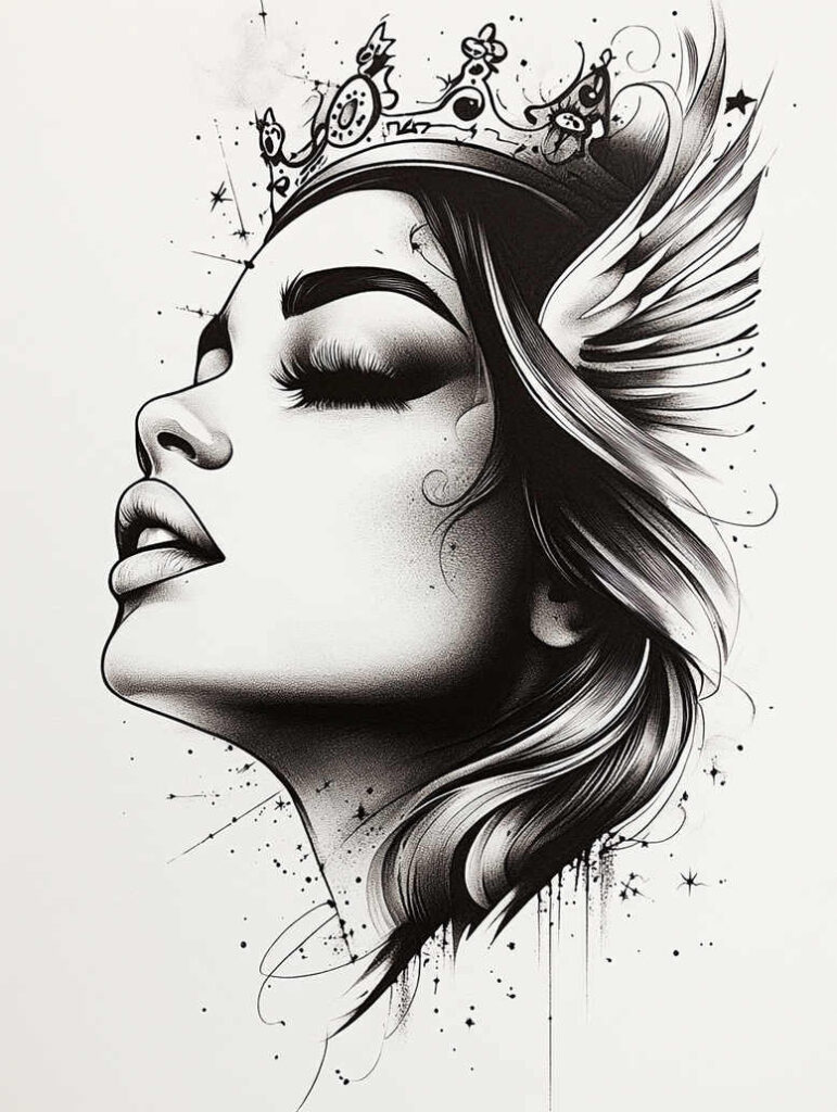angel tattoo design ideas Surrealism unearthly ethereal light for elbow