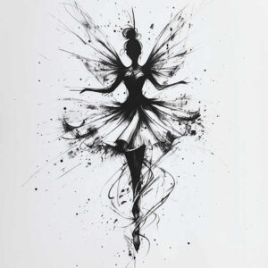 angel tattoo design ideas Surrealism shifting shapes guardian spirit for upper back