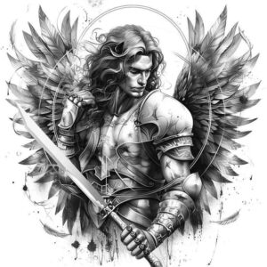 angel tattoo design ideas refined color palette heaven sent for stomach