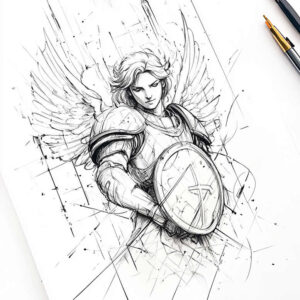 angel tattoo design ideas bold highlights heavenly for inner arm
