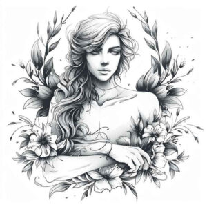 angel tattoo design ideas Realism photo-like tattoo holy for elbow