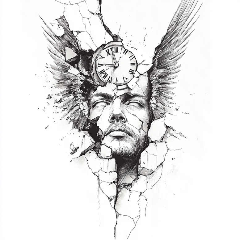 angel tattoo design ideas refined lines holy for scapula