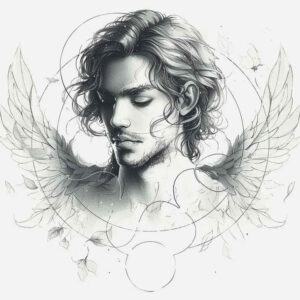 angel tattoo design ideas Surrealism morphic holy guardian for side torso