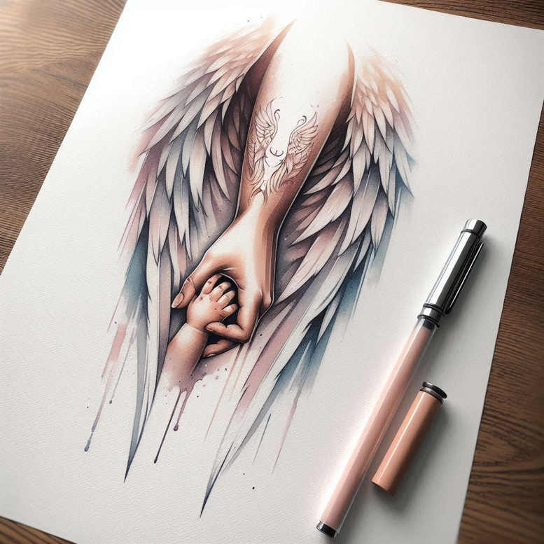 angel tattoo design ideas ink realism lightbearing for chest