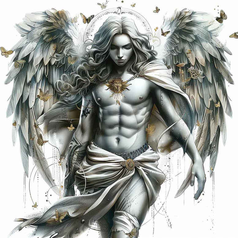 angel tattoo design ideas Surrealism shifting shapes lightbearing for side