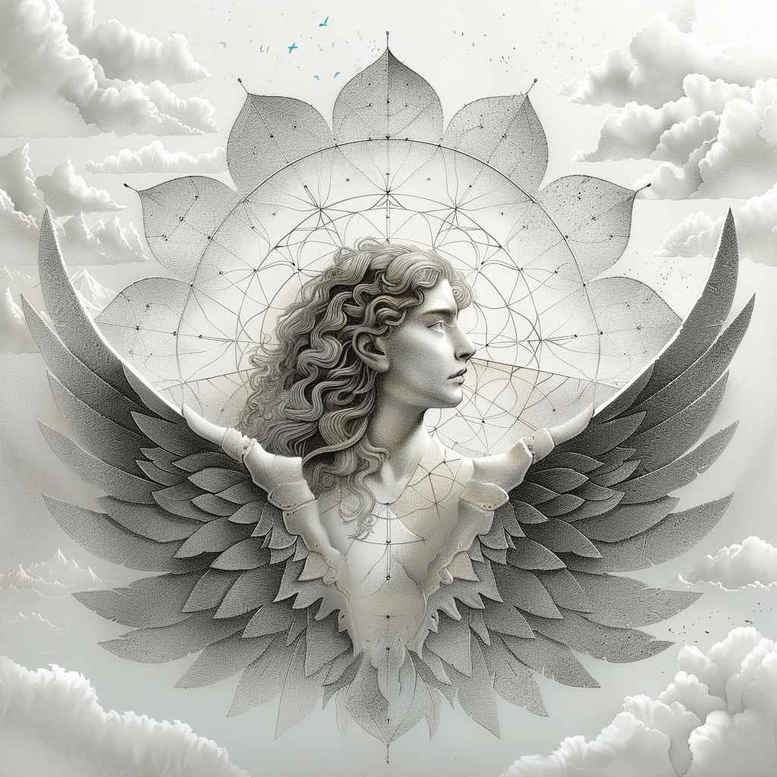 angel tattoo design ideas depth perception luminescent for heel