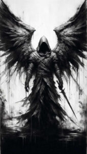 angel tattoo design ideas Realism natural tones pure for abdomen