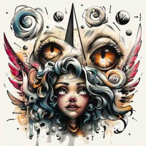 angel tattoo design ideas layered fill pure for upper chest