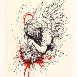 angel tattoo design ideas Realism soft highlights radiant wings for lower arm