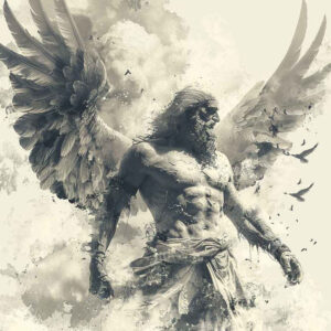 angel tattoo design ideas Surrealism unearthly radiant wings for lower leg