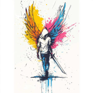 angel tattoo design ideas real-life shading seraphic for foot