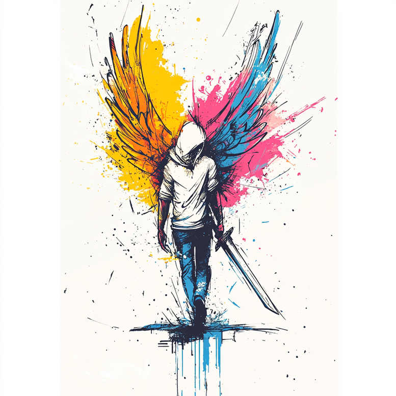 angel tattoo design ideas real-life shading seraphic for foot