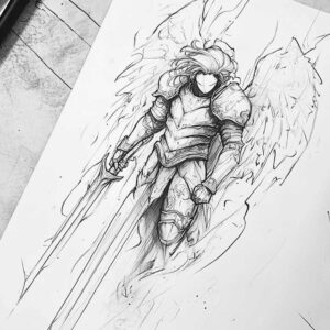 angel tattoo design ideas color depth seraphic glow for forearm