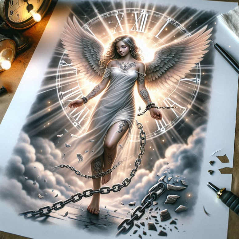 angel tattoo design ideas true-to-life seraphic presence for elbow