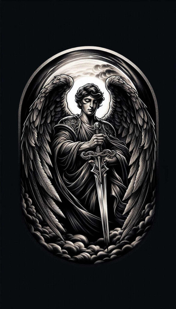 angel tattoo design ideas distorted perspective seraphic presence for wrist side